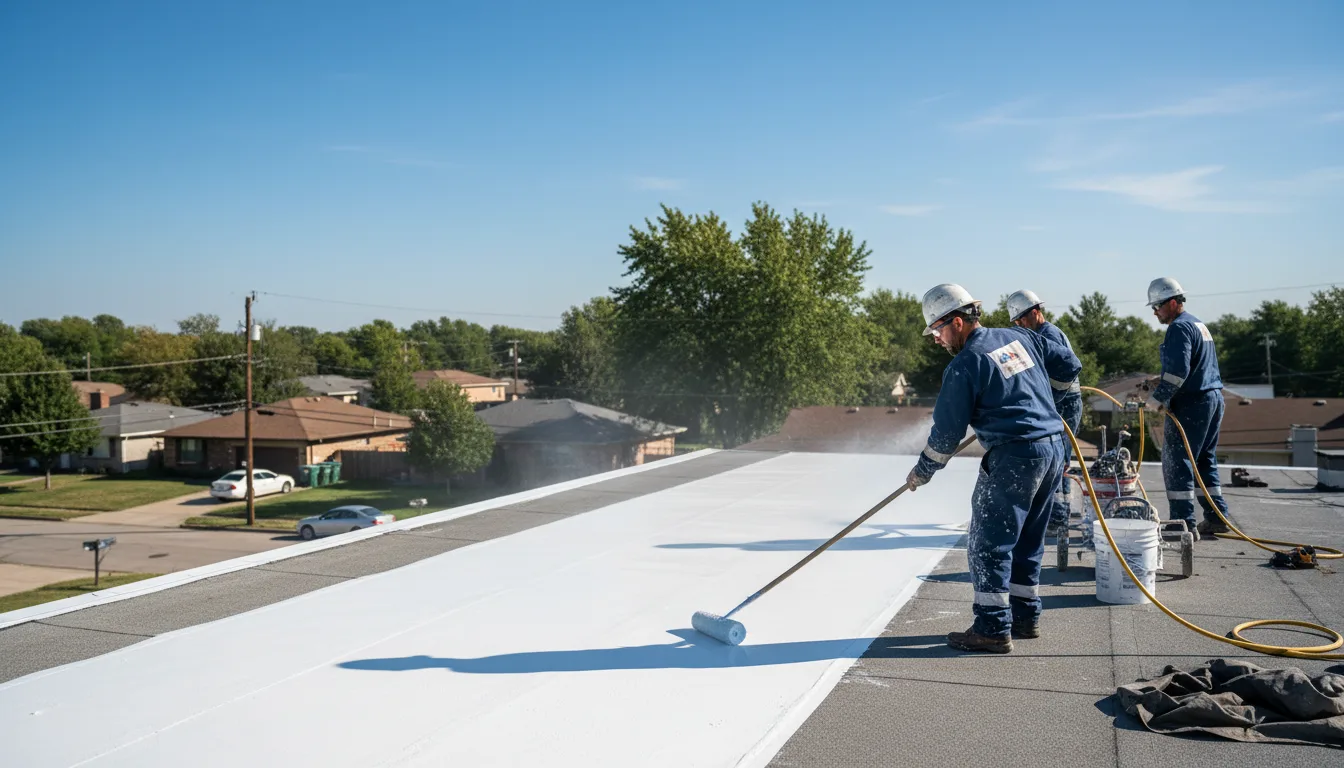 Commercial roof coating in Hamburg, NY near me
